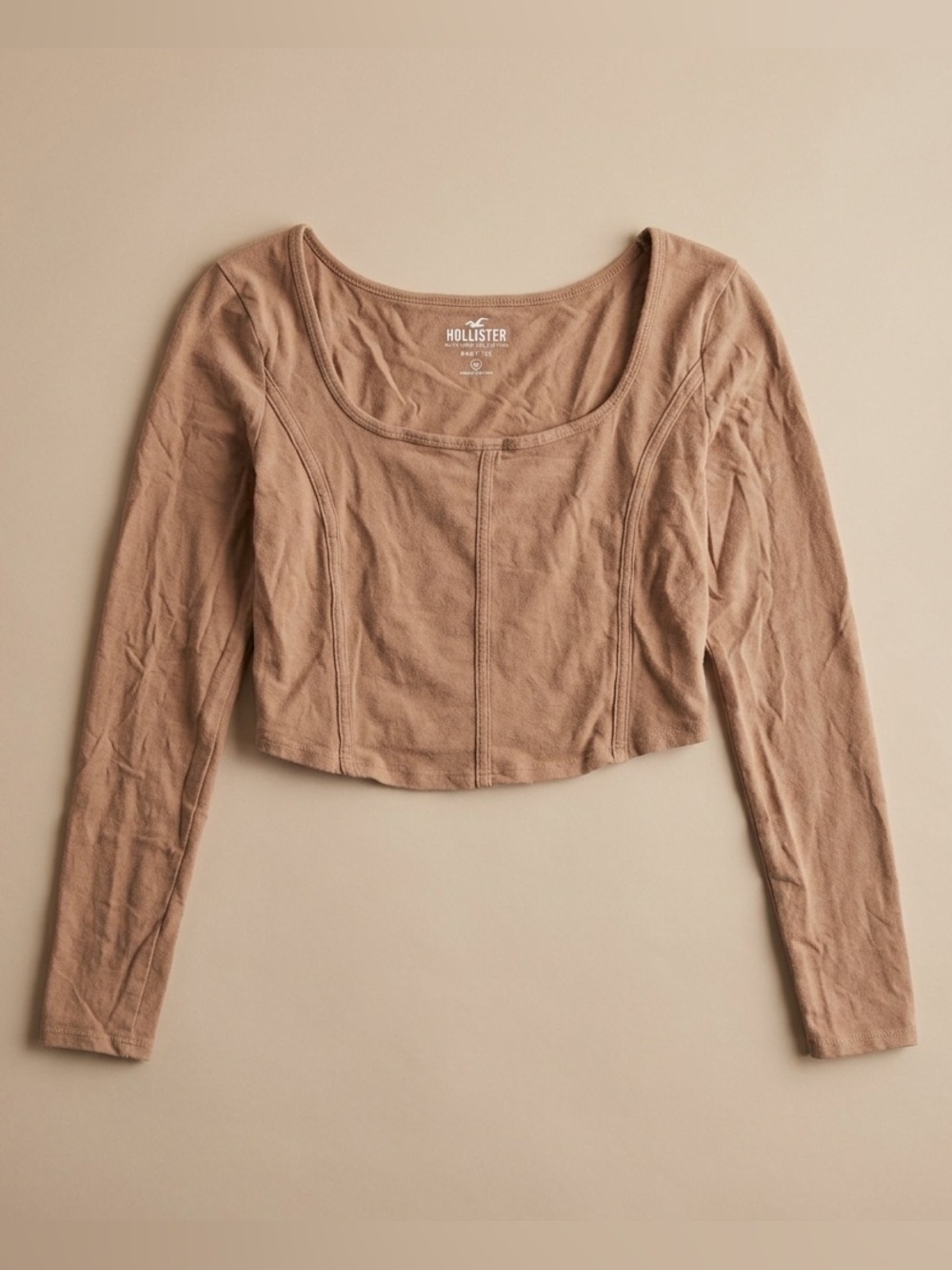 Hollister Co. Women's Tan and Brown top